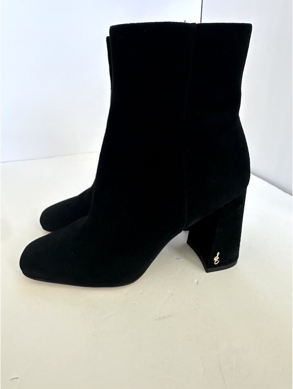 Sam Edelman Women's Codie Boot Size 8.5 Black Suede Block Heel Bootie